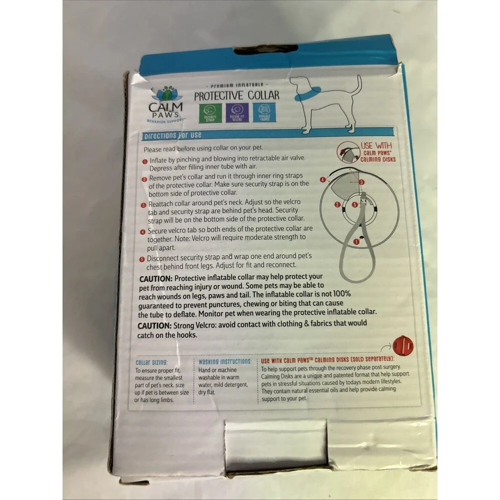 #8448 Genuine Calm Paws Caring Collar w/ Calming Disk for Small Dogs